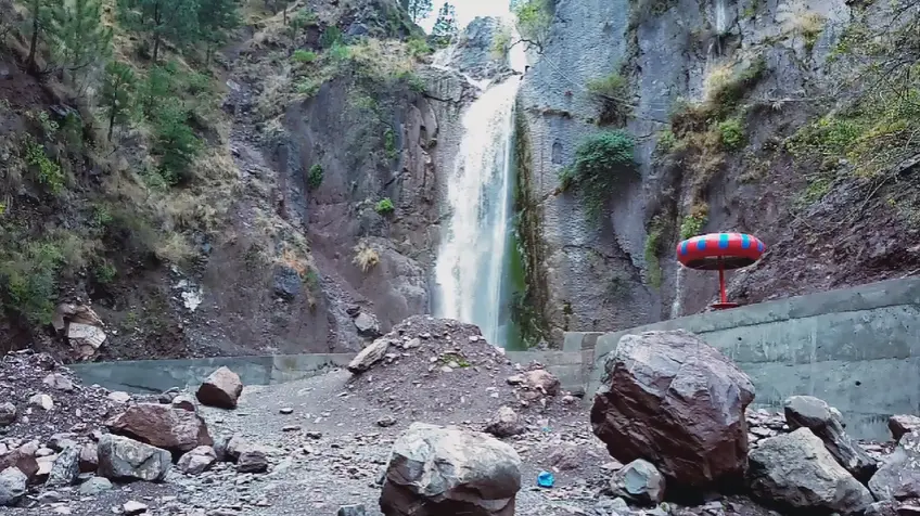 Dhani waterfall in neelum valley