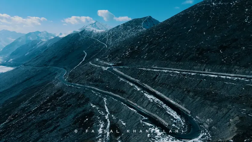 babusar pass in winter