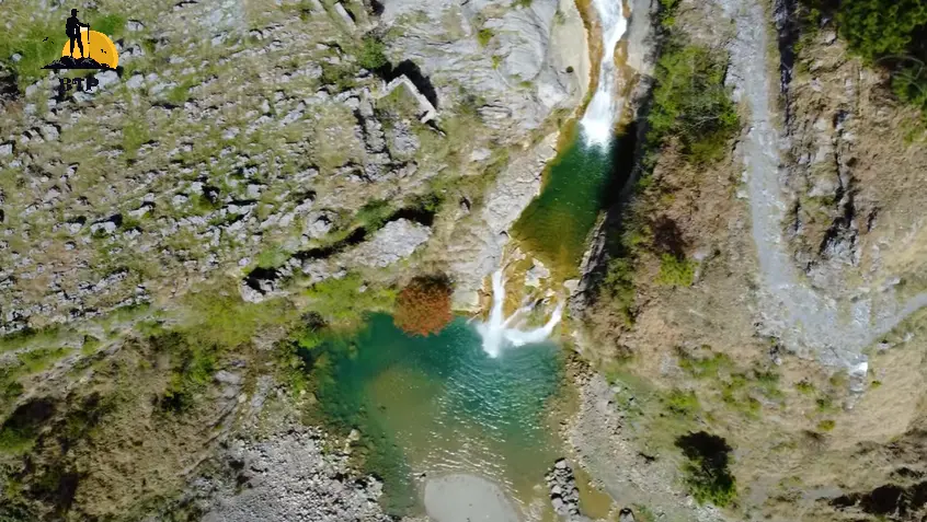 Top View of Waterfall