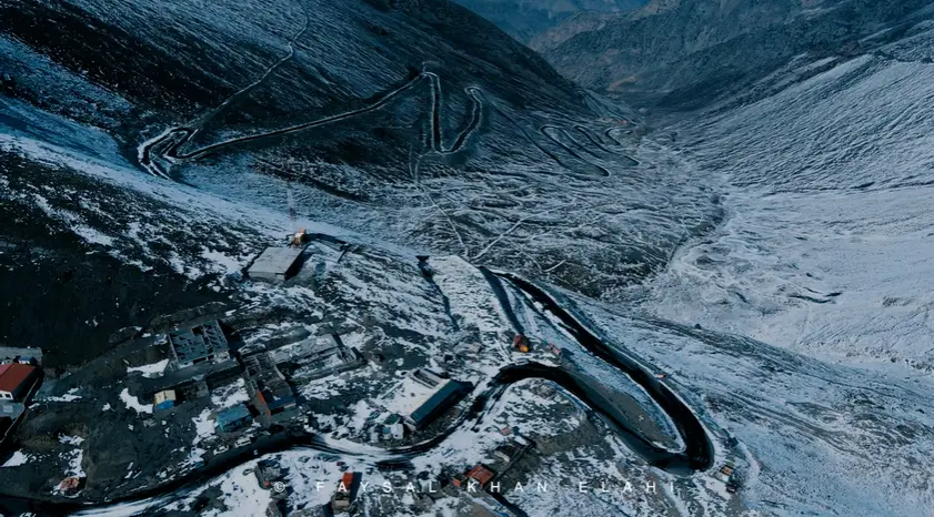 babusar pass in winter