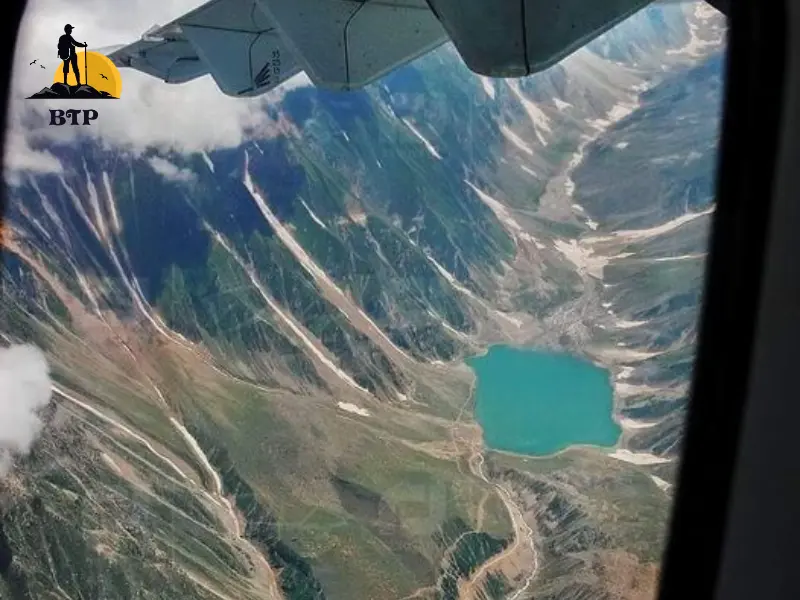 saif ul muluk lake airplane view