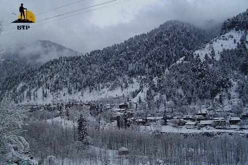Leepa valley in winter