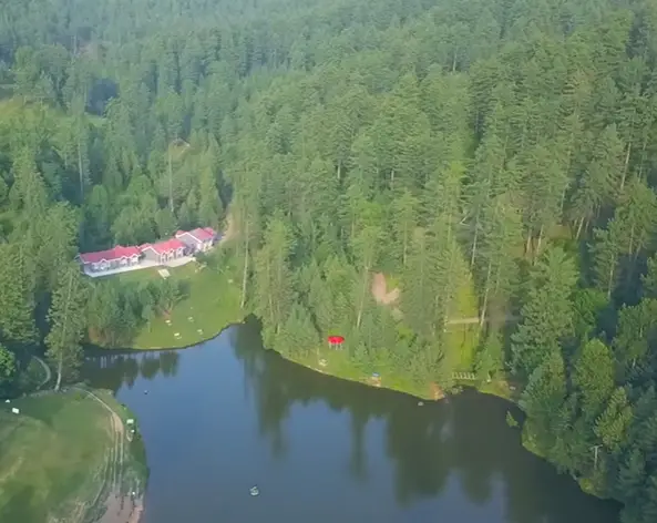 banjosa lake drone view